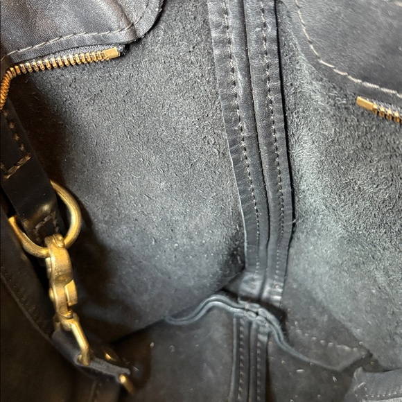 FOUNT Elegant Black Leather Tote 15” wide, 10” height, excellent - Picture 15 of 16